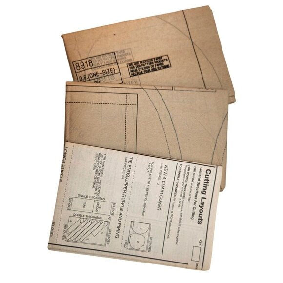 Chair Covers Sewing Pattern FF Uncut Simplicity Crafts 8918 One Size - Picture 3 of 8